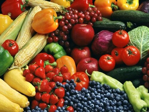 Gemüse und Obst für Osteochondrose der Wirbelsäule